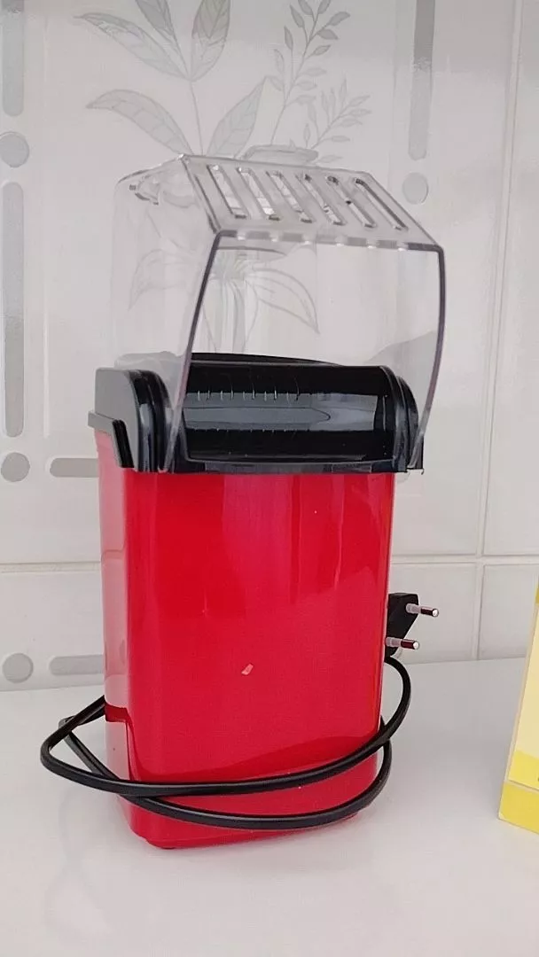 Pipoqueira Elétrica Ar Quente Sem Óleo 1200W Vermelha IZEPOPCORN FIT photo review