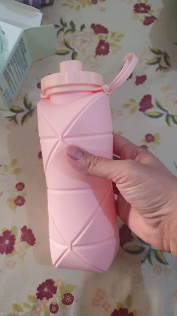Garrafa de Água Dobrável Silicone 600ml Portátil BPA Free Lavável IZEHYDRA FLEX photo review