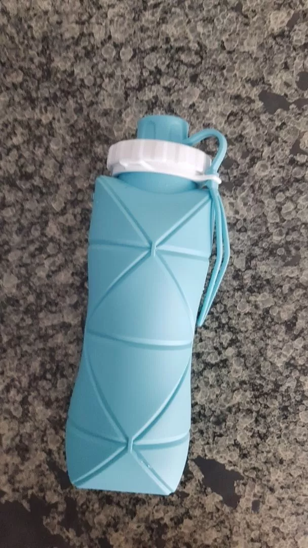 Garrafa de Água Dobrável Silicone 600ml Portátil BPA Free Lavável IZEHYDRA FLEX photo review
