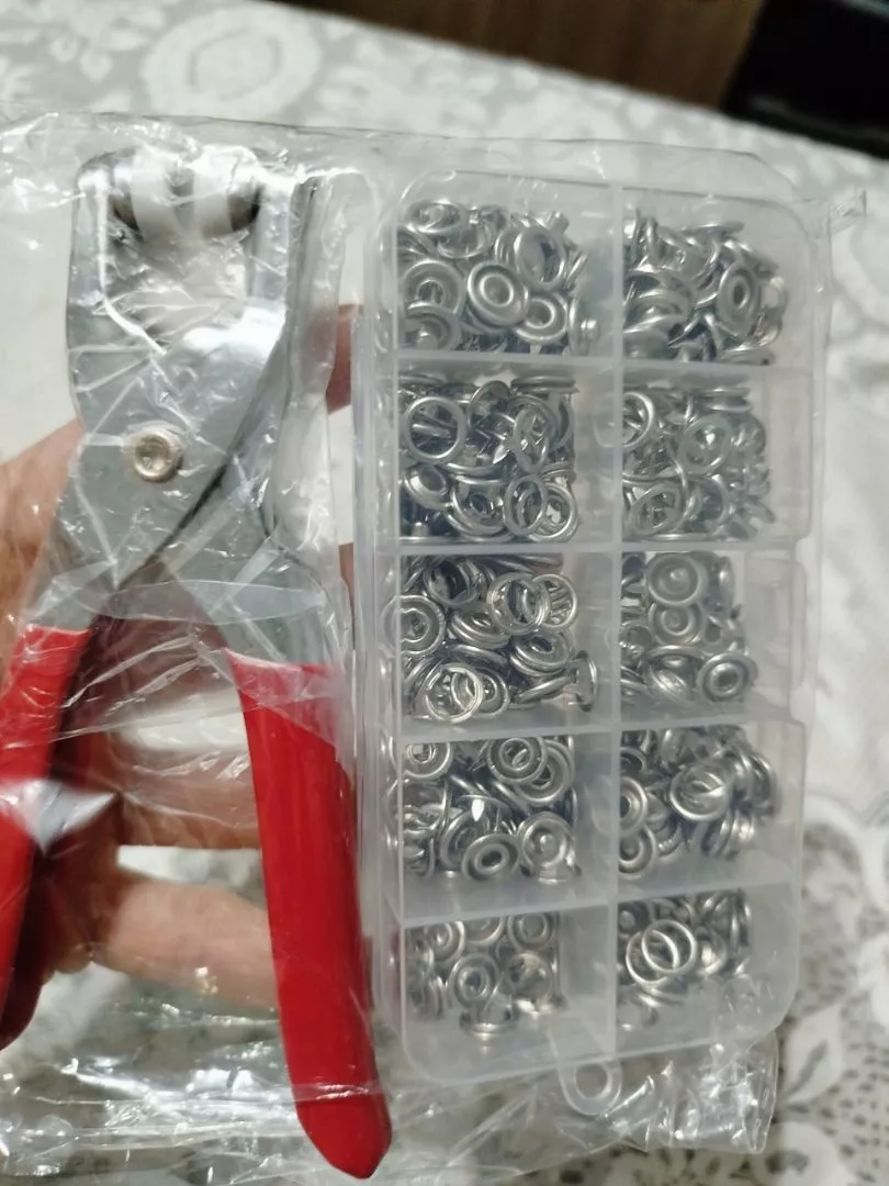 Alicate Aplicador de Botão de Pressão para Roupas de Bebê Latão Inox 150 Peças IZESNAP PRO photo review