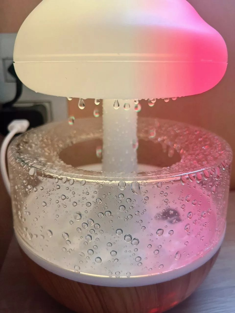 Umidificador Difusor de Aroma Chuva e Nuvem, 7 Cores, Tanque 450ml, Som Relaxante, IZECOZY RAIN photo review