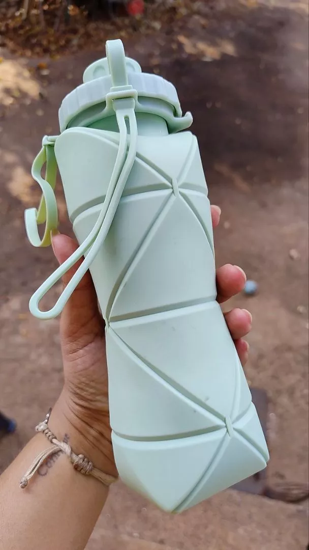 Garrafa de Água Dobrável Silicone 600ml Portátil BPA Free Lavável IZEHYDRA FLEX photo review