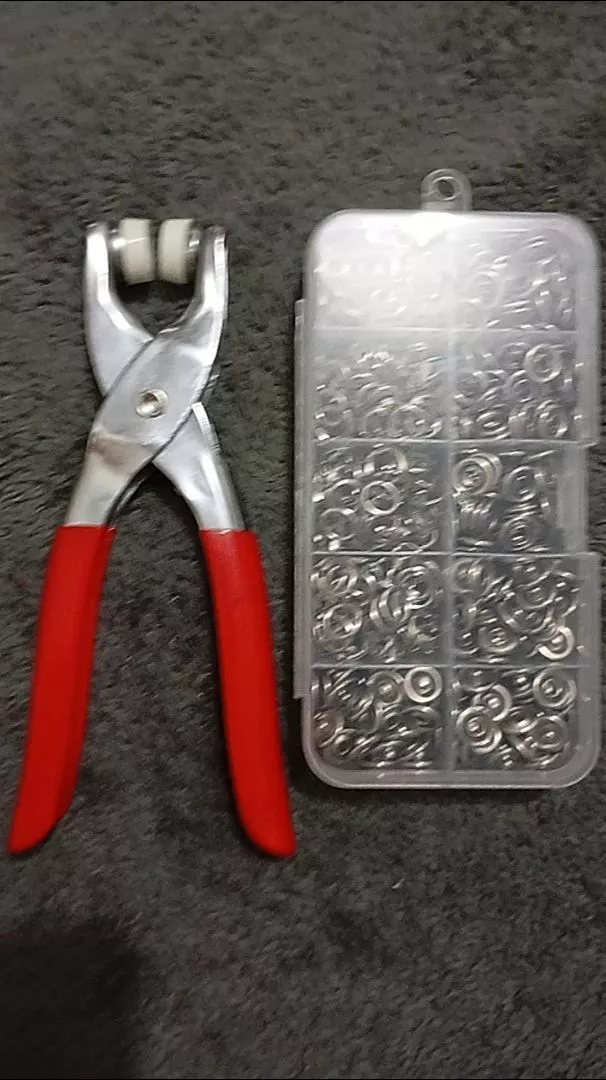 Alicate Aplicador de Botão de Pressão para Roupas de Bebê Latão Inox 150 Peças IZESNAP PRO photo review