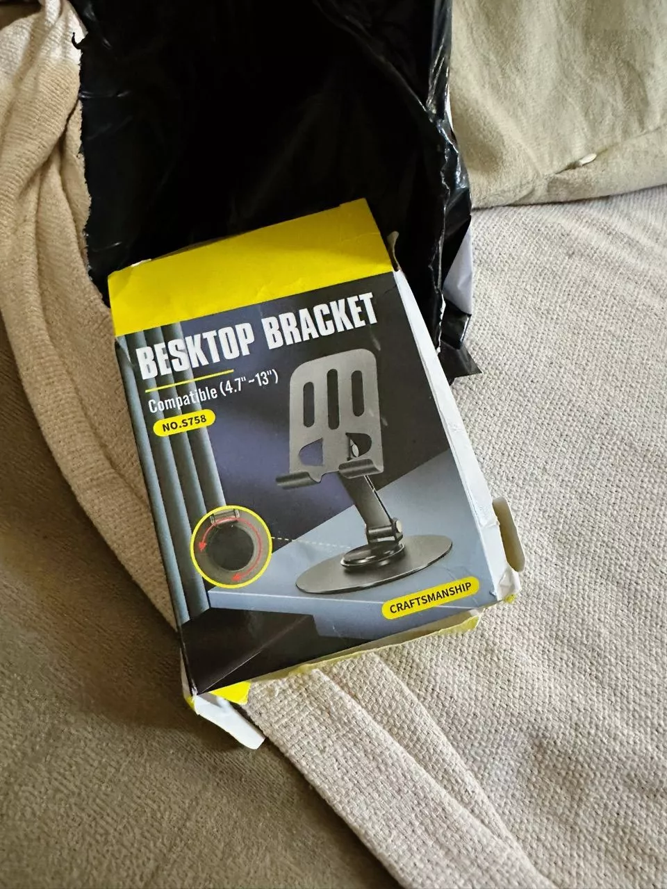 Suporte de Mesa Alumínio Rotativo 360° Ajustável Compatível Tablet Celular IZEFLEX STAND photo review