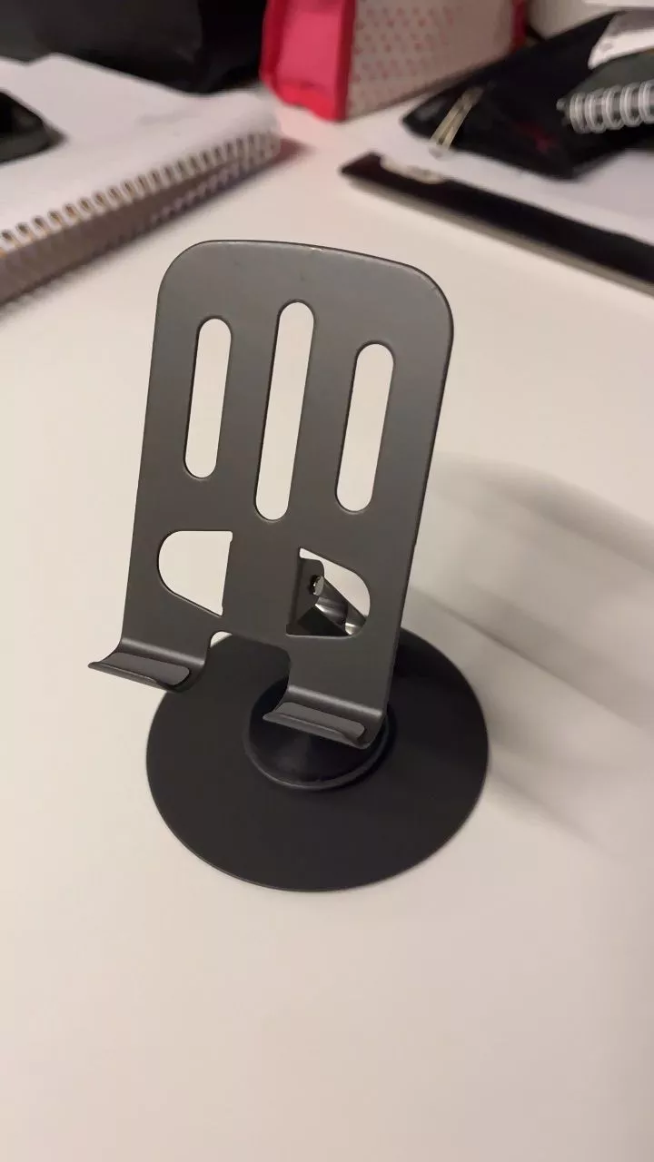 Suporte de Mesa Alumínio Rotativo 360° Ajustável Compatível Tablet Celular IZEFLEX STAND photo review