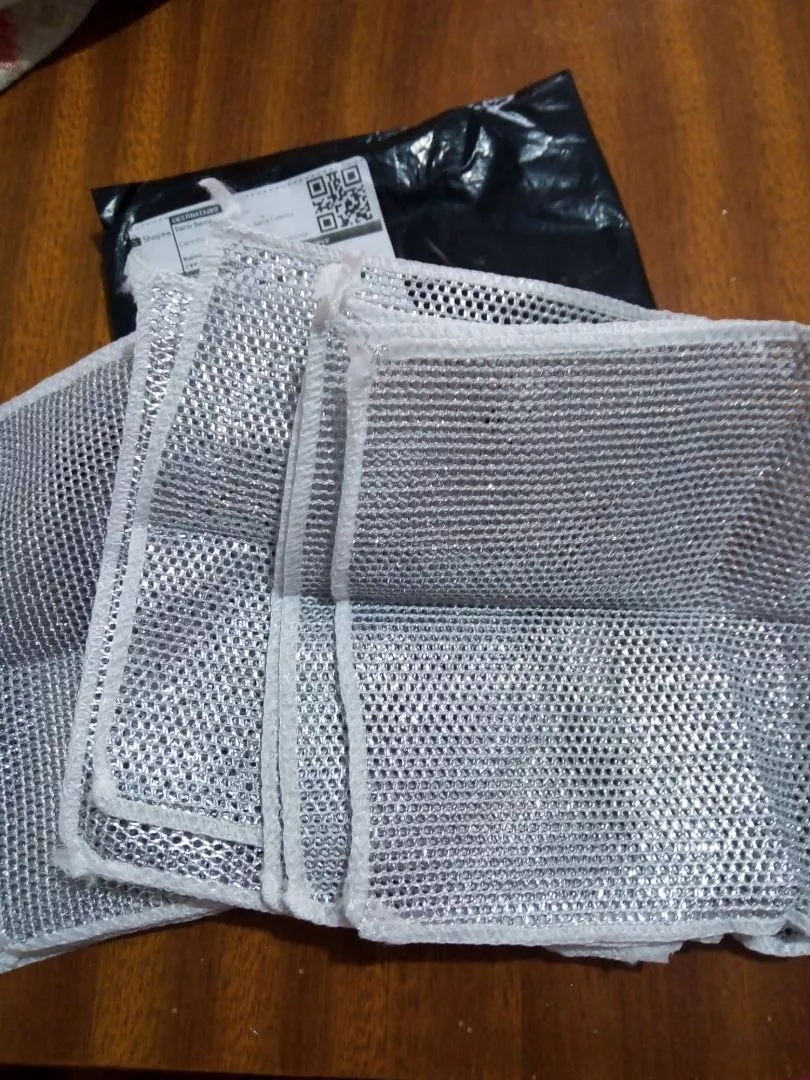 Pano de Limpeza Metálico Multiuso 20x20cm Antioleosidade para Fogão, Pratos e Panelas IZECLEAN PRO photo review