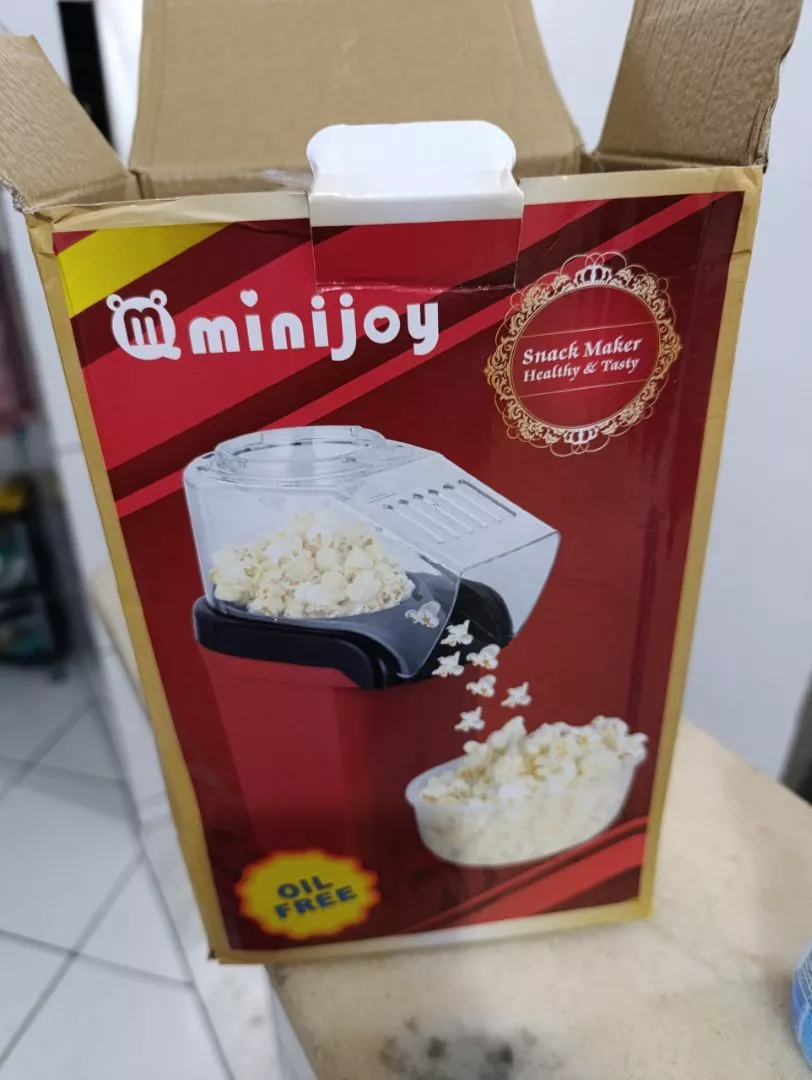 Pipoqueira Elétrica Ar Quente Sem Óleo 1200W Vermelha IZEPOPCORN FIT photo review