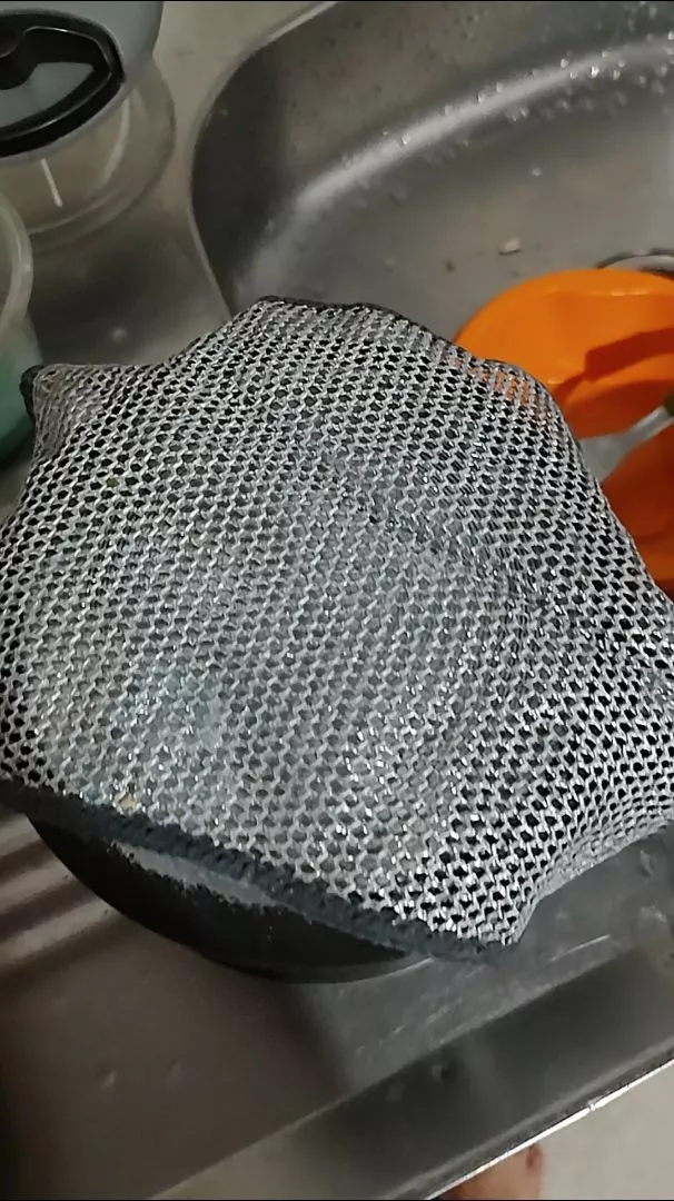 Pano de Limpeza Metálico Multiuso 20x20cm Antioleosidade para Fogão, Pratos e Panelas IZECLEAN PRO photo review