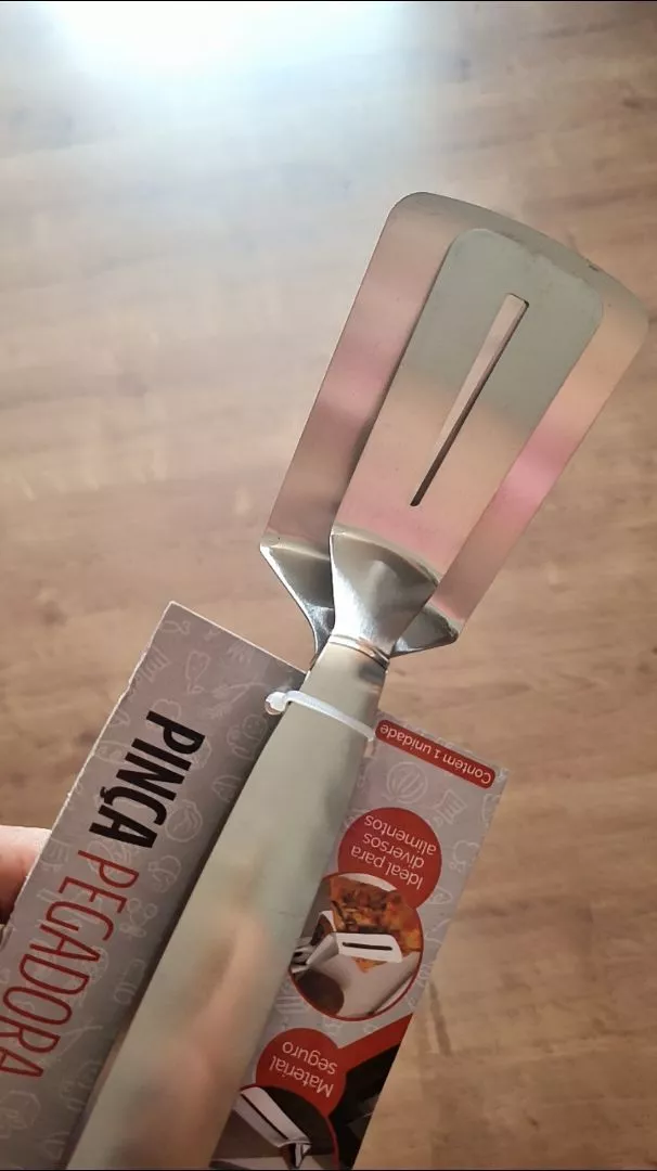 Pinça Pegadora Dupla em Inox Articulada para Churrasco, Hambúrguer e Panqueca IZEGRIP FLEX photo review