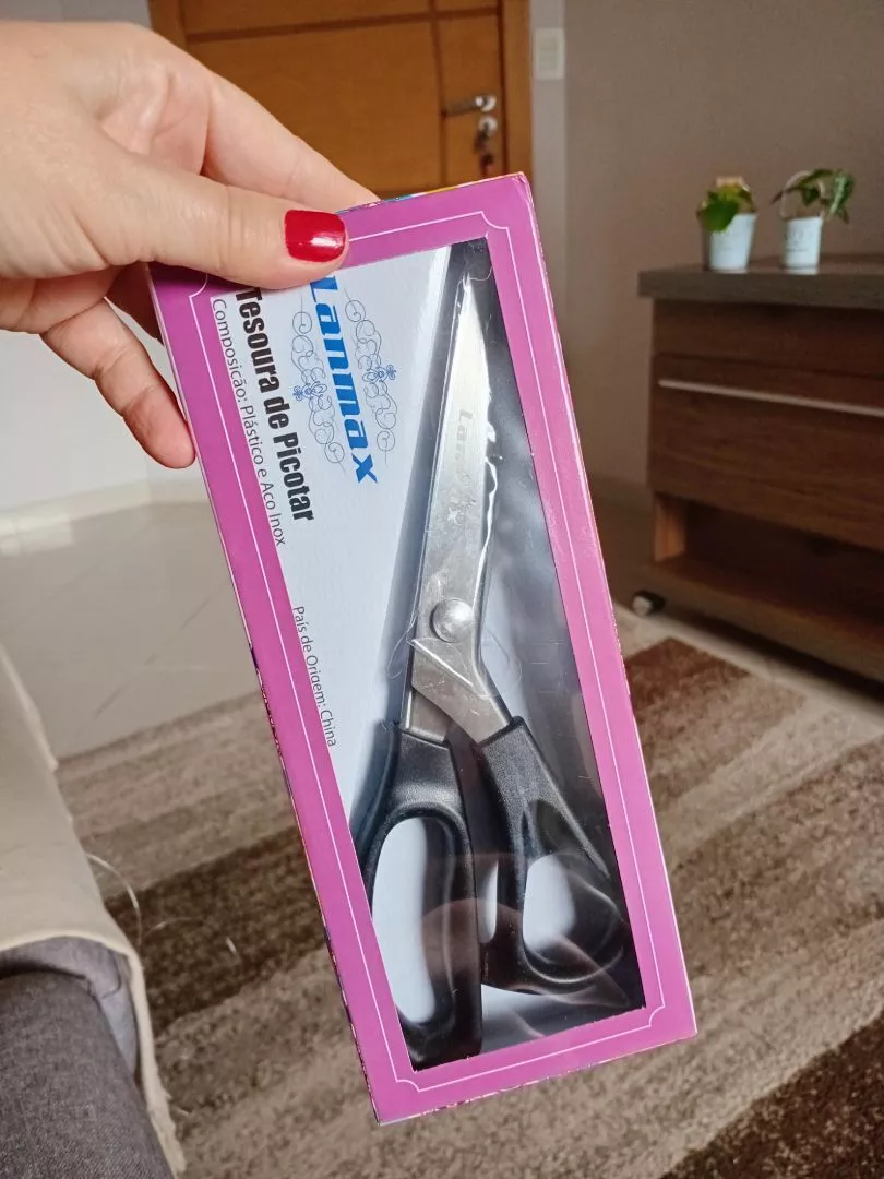 Tesoura de Picotar Profissional LANMAX Aço Inox Artesanato Comfort IZECRAFT photo review
