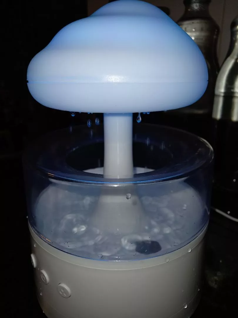 Umidificador Difusor de Aroma Chuva e Nuvem, 7 Cores, Tanque 450ml, Som Relaxante, IZECOZY RAIN photo review