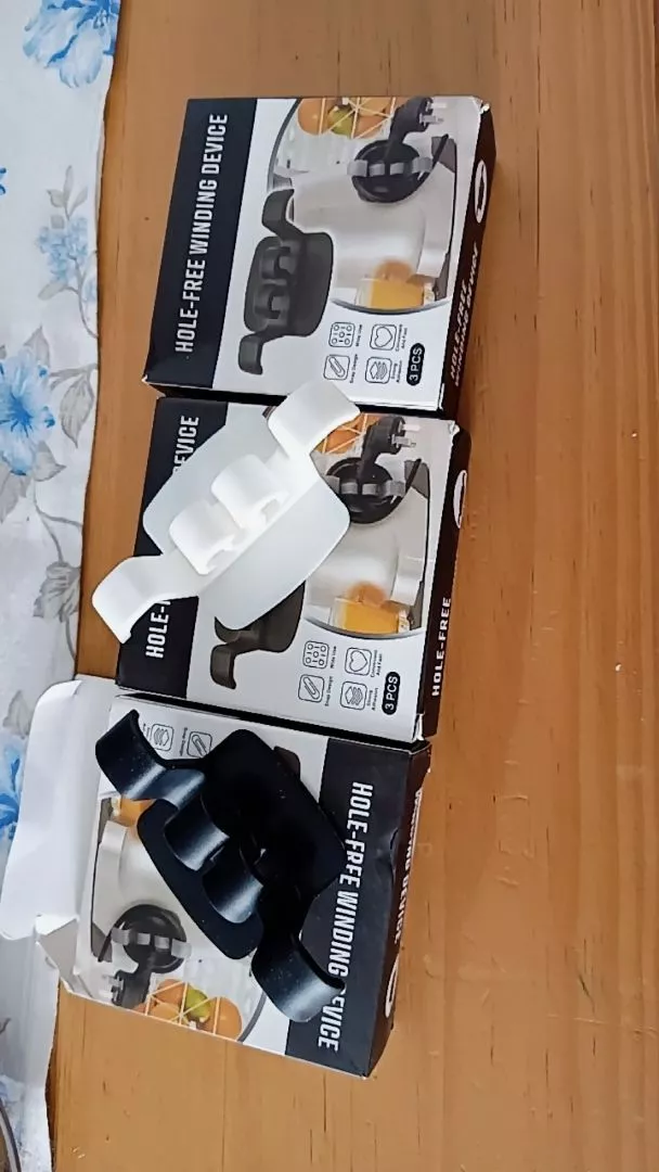Organizador de Cabos de Cozinha Universal Silicone Preto 9 Unidades IZECABLE FIT photo review