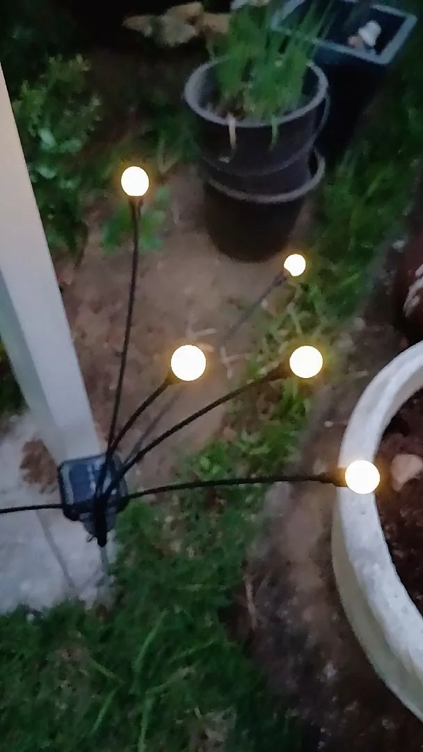 Kit Luminária Solar LED Jardim À Prova D'Água Mudança de Cor Firefly IZEGARDEN LIGHT photo review
