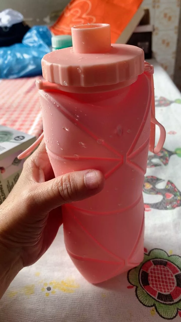 Garrafa de Água Dobrável Silicone 600ml Portátil BPA Free Lavável IZEHYDRA FLEX photo review