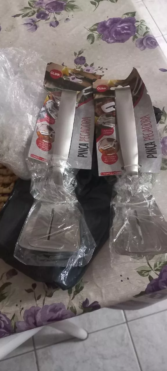 Pinça Pegadora Dupla em Inox Articulada para Churrasco, Hambúrguer e Panqueca IZEGRIP FLEX photo review