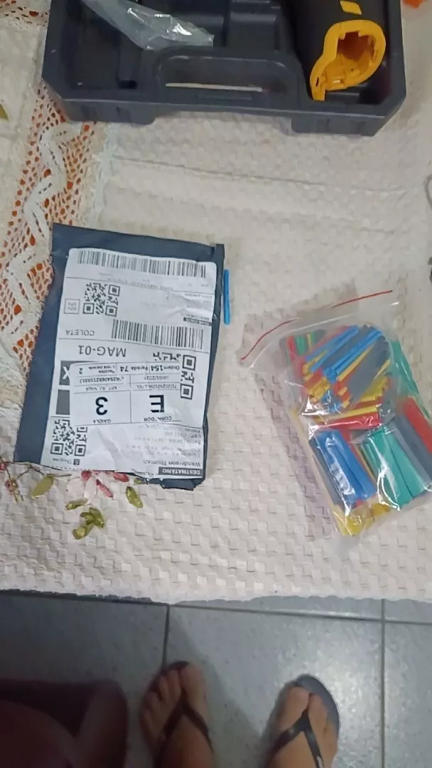 Kit Tubo Termo Retrátil 328 Peças Poliolefina 5 Cores 2:1 IZESEAL PRO photo review