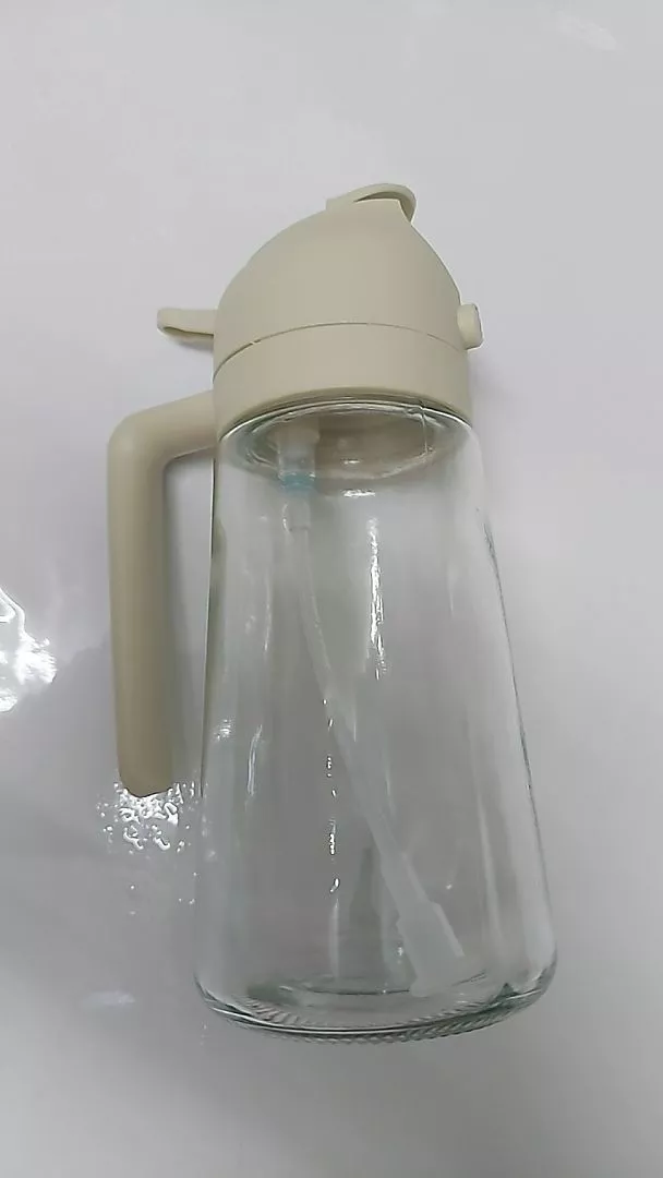 Azeiteiro Vinagreiro Spray Vidro Transparente 470ml com Botão Dosador IZEGLASS FLOW photo review
