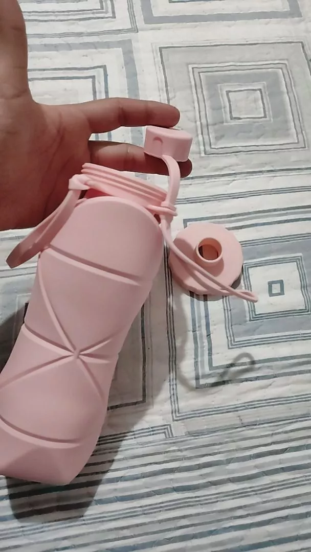 Garrafa de Água Dobrável Silicone 600ml Portátil BPA Free Lavável IZEHYDRA FLEX photo review