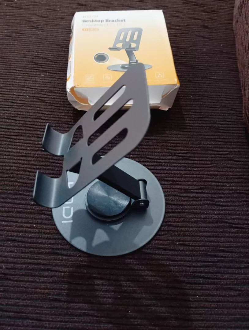 Suporte de Mesa Alumínio Rotativo 360° Ajustável Compatível Tablet Celular IZEFLEX STAND photo review