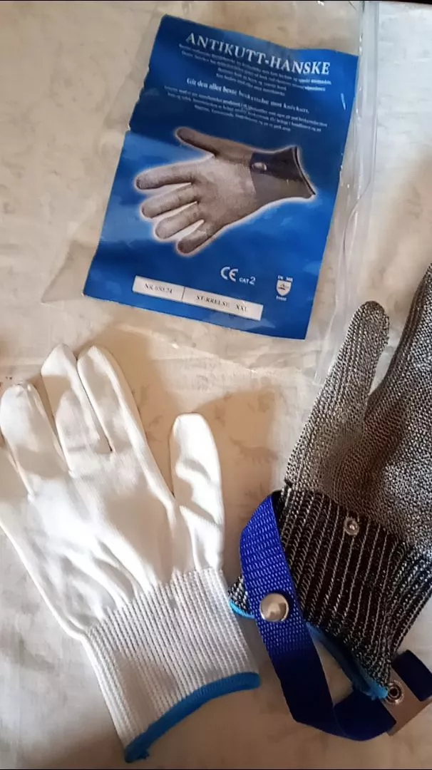 Luva Açougueiro Malha de Aço Inoxidável AntiCorte Flexível Proteção Profissional IZESECURE PRO photo review