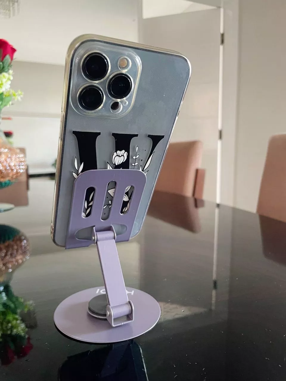 Suporte de Mesa Alumínio Rotativo 360° Ajustável Compatível Tablet Celular IZEFLEX STAND photo review