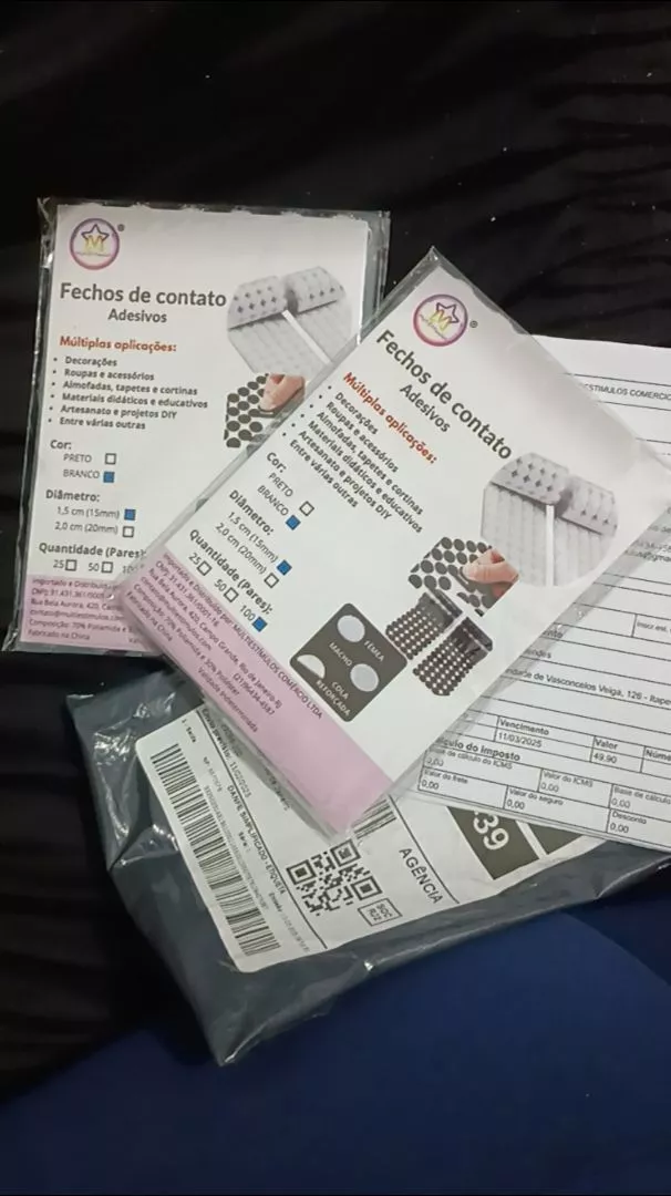 Fecho de Contato Adesivo 1,5cm Duplo Branco Super Resistente Nylon Fixação Rápida IZEFIX POWER photo review