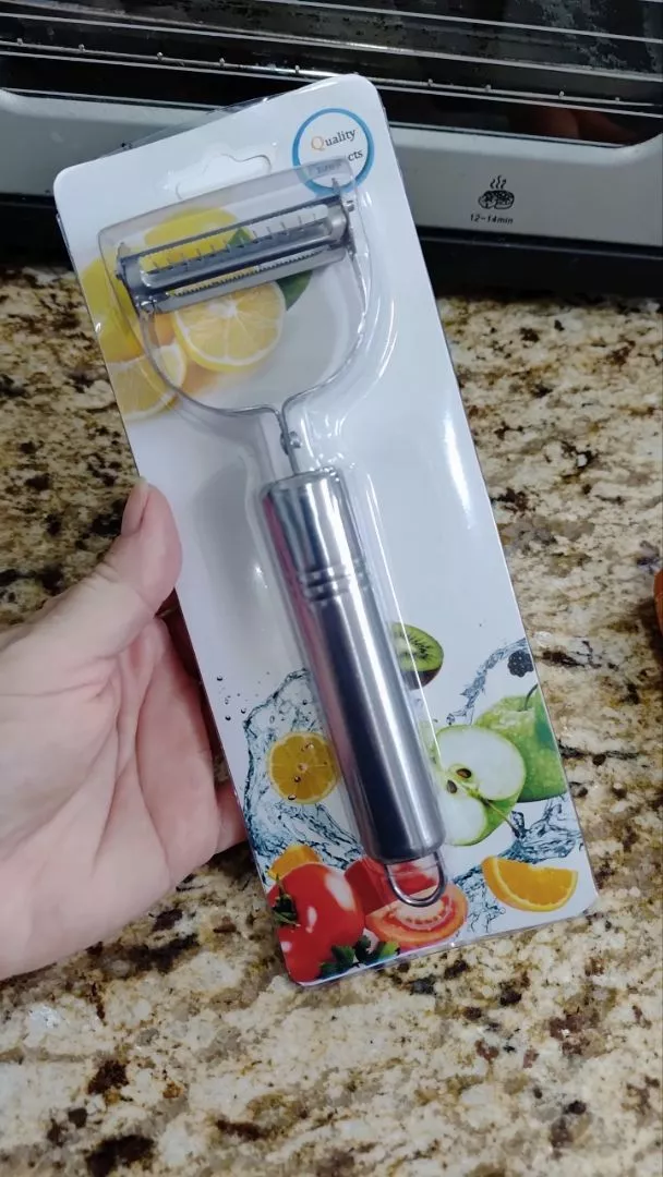 Descascador Inox Dupla Lâmina Legumes Frutas Resistente IZEPEEL PRO photo review