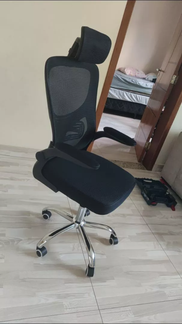 Cadeira de Escritório Ergonômica com Ajuste de Altura e Encosto de Cabeça IZEFORM COMFORT photo review