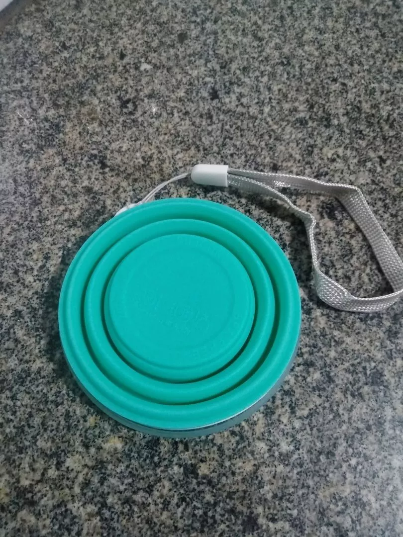 Copo Retrátil de Silicone 200ml com Tampa, Portátil, Ecológico IZEPOCKET FLEX photo review
