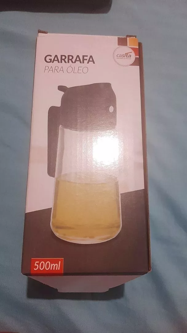 Azeiteiro Vinagreiro Spray Vidro Transparente 470ml com Botão Dosador IZEGLASS FLOW photo review