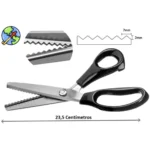 Tesoura de Picotar Profissional LANMAX Inox Artesanato IZECRAFT PRO