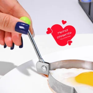 Kit Moldes Ovo e Panqueca Inox 5 Formatos Mickey Estrela Redondo IZEFUN SHAPES
