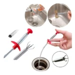 Desentupidor de Pia Flexível 60cm com Garra Capta Cabelo IZEGRAB CLEAN