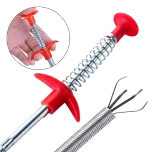 Desentupidor de Pia Flexível 60cm com Garra Capta Cabelo IZEGRAB CLEAN