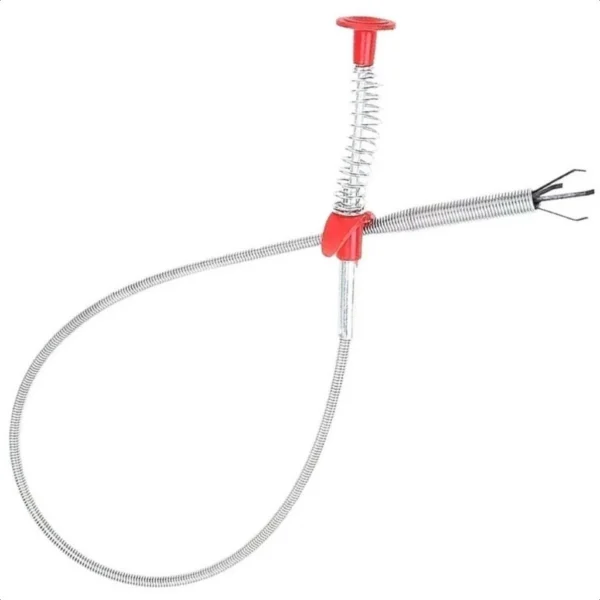 Desentupidor de Pia Flexível 60cm com Garra Capta Cabelo IZEGRAB CLEAN