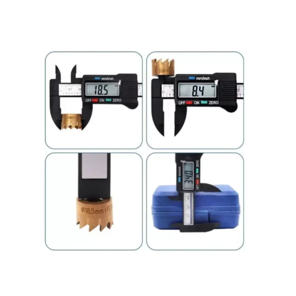 Paquímetro Digital Fibra de Carbono 150mm LCD Precisão Profissional IZEMASTER PRO