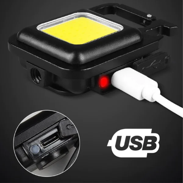Mini Lanterna Led Portátil USB Recarregável Tática Abridor IZEFLASH PRO