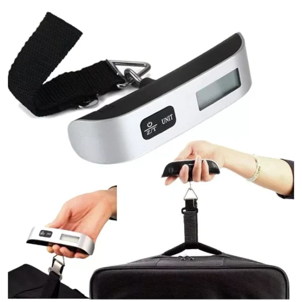 Balança Digital Portátil 50kg com Gancho e Display Precisão IZEWEIGHT SAFE