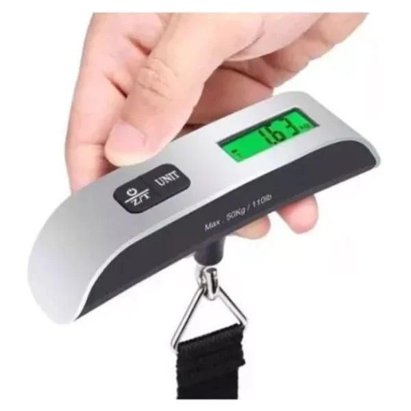 Balança Digital Portátil 50kg com Gancho e Display Precisão IZEWEIGHT SAFE