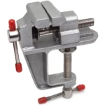 Mini Torno Morsa de Bancada Profissional Portátil Aço Cinza IZEWORK FLEX