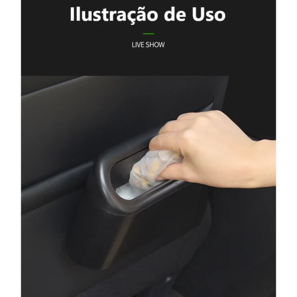 Lixeira Compacta para Carro Lavável IZE CARRY CLEAN