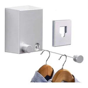Varal Retrátil Parede Aço Inox 4,2m Suporta 20kg IZEQUICK DRY