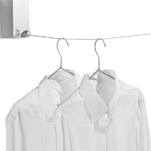 Varal Retrátil Parede Aço Inox 4,2m Suporta 20kg IZEQUICK DRY