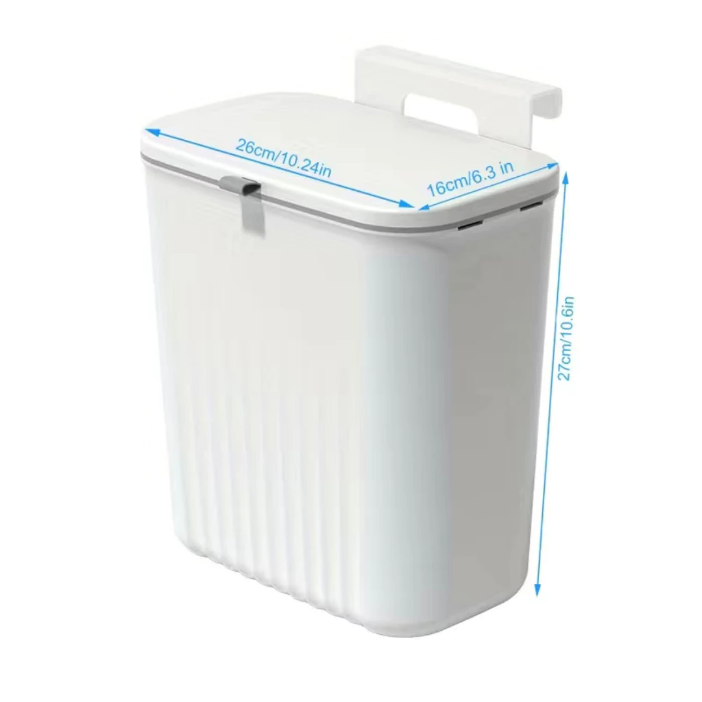 Lixeira Suspensa Adesiva 9L Anti Odor, Fixação Sem Furos, Design Moderno IZECLIP FRESH IZESHOP