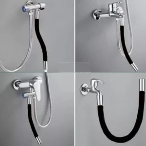 Mangueira Flexível de Silicone para Torneira 360º à Prova de Respingo 1/2 Pol IZEWASH FLEX