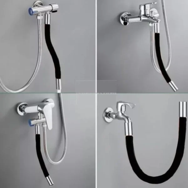 Mangueira Flexível de Silicone para Torneira 360º à Prova de Respingo 1/2 Pol IZEWASH FLEX