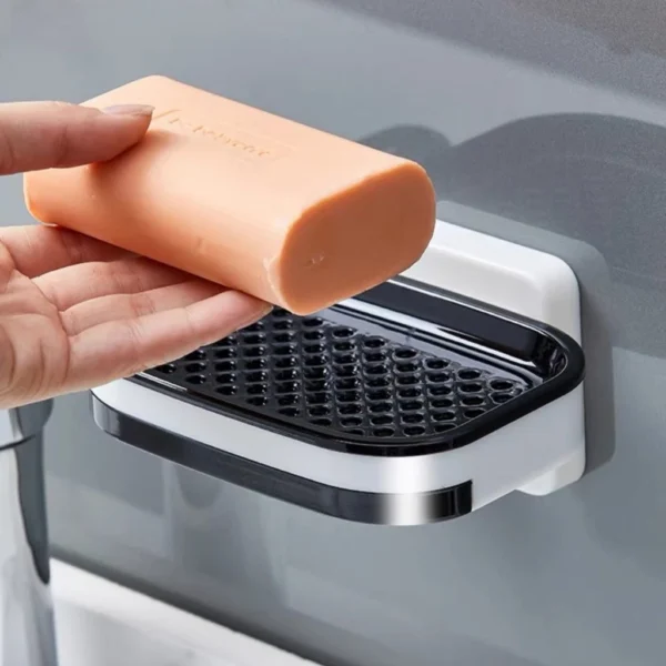 Saboneteira Drenável Plástica de Parede Dupla Camada Adesiva IZEWAVE DRY