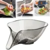Kit 2 Cestas de Drenagem Transparente para Frutas e Vegetais IZECLASSIC CLEAN