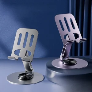 Suporte de Mesa Alumínio Rotativo 360° Ajustável Compatível Tablet Celular IZEFLEX STAND