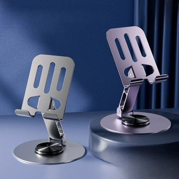 Suporte de Mesa Alumínio Rotativo 360° Ajustável Compatível Tablet Celular IZEFLEX STAND